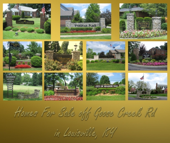 Homes For Sale off Goose Creek Rd Louisville KY Brownsboro Rd to Westport Rd